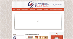 Desktop Screenshot of cappadociaturkishcuisine.com